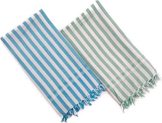 Amazon Com Indian Towel Bath Handloom Assorted Towels Quick Drying Fast Absorbent Set Of 2 30x60 Inches By Craftbot Home Kitchen