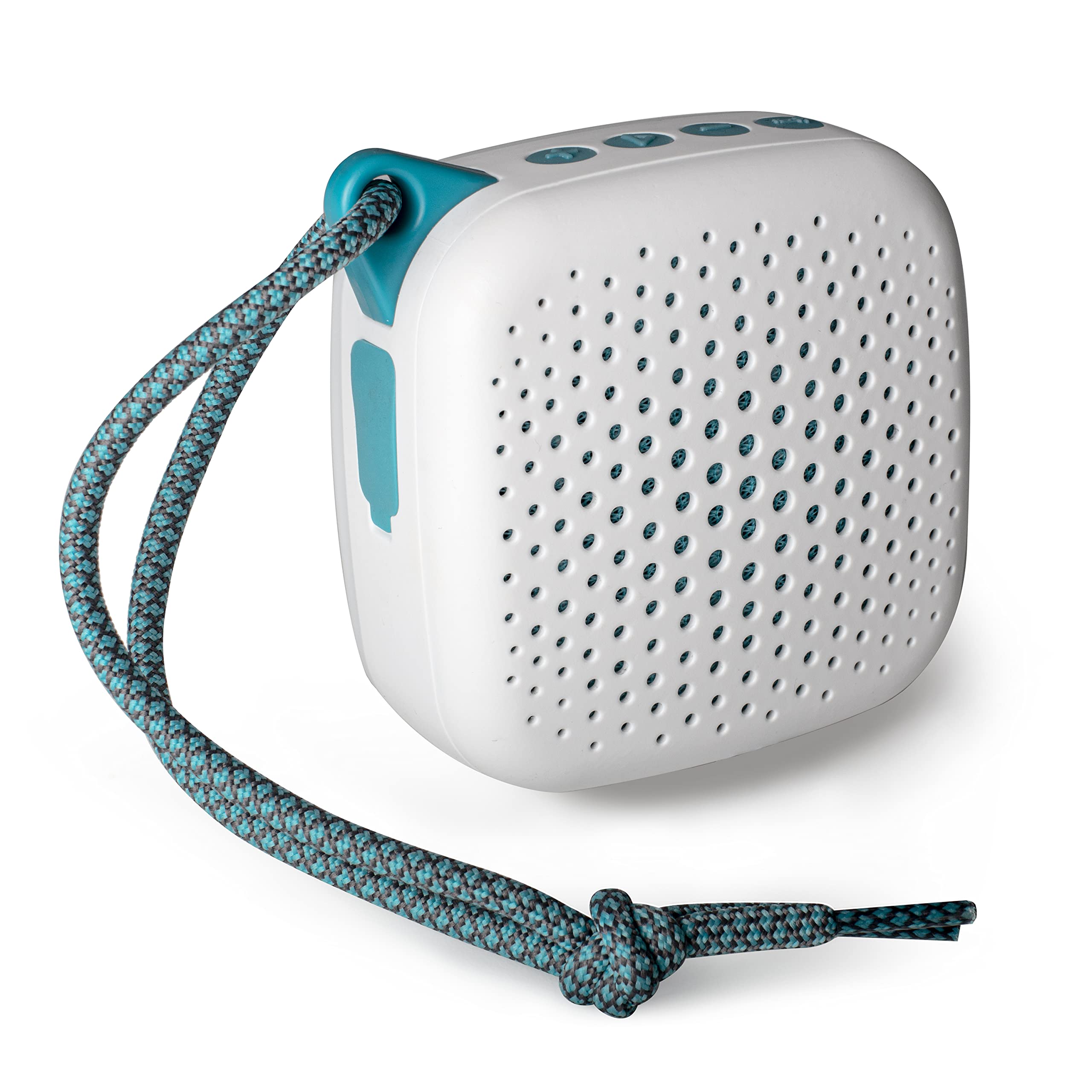 Boompods Rhythm Selfie Portable Bluetooth Speaker - Wireless Portable Shower Speaker, LED Lights & Remote Selfie Button, IPX7 Waterproof & 5 Hour Battery Life, Indoor Outdoor Party Speakers for Travel