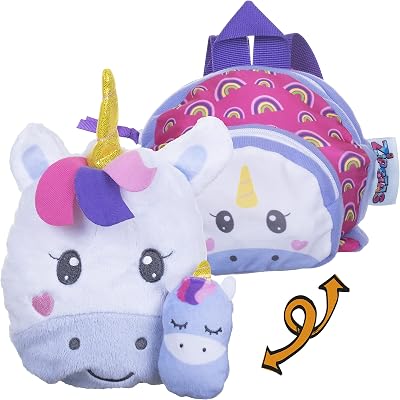 Zipstas Families 3-in-1 Girls Unicorn Sleepover Bag & Reversible Backpack