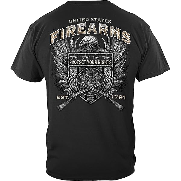 00s 2ND AMENDMENT フレイム 袖プリ L/S Tシャツ イーグル Amazon.com: 2nd Amendment T 恤| 美國Fire Arms 銀箔襯衫RN2194