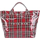 BBIQI PVC Tote Bag for Women Plastic Tote Bag Letters Print Handbag Hobo Bags for Work Shopping Gift