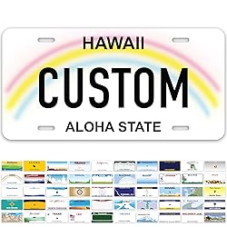 Custom Hawaii License Plate, Personalized License