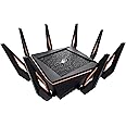 ASUS ROG Rapture WiFi 6 Gaming Router (GT-AX11000) - Tri-Band 10 Gigabit Wireless Router, 1.8GHz Quad-Core CPU, WTFast, 2.5G 