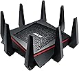 ASUS AC5300 Wireless Tri-Band (Dual 5GHz + Single 2.4GHz) Gigabit Router [RT-AC5300] 802.11ac 5334 Mbps Wi-Fi Speed, MU-MIMO, 4 x 4 Antenna Design, 4x Gigabit LAN Ports, WTFast Route Optimization
