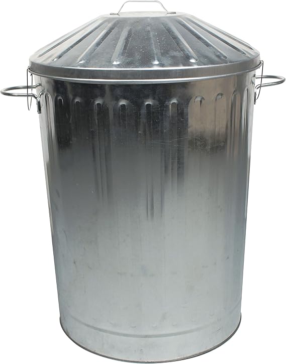 CrazyGadget® 90 Litre 90L Extra Large Colour Metal Dustbin Kitchen