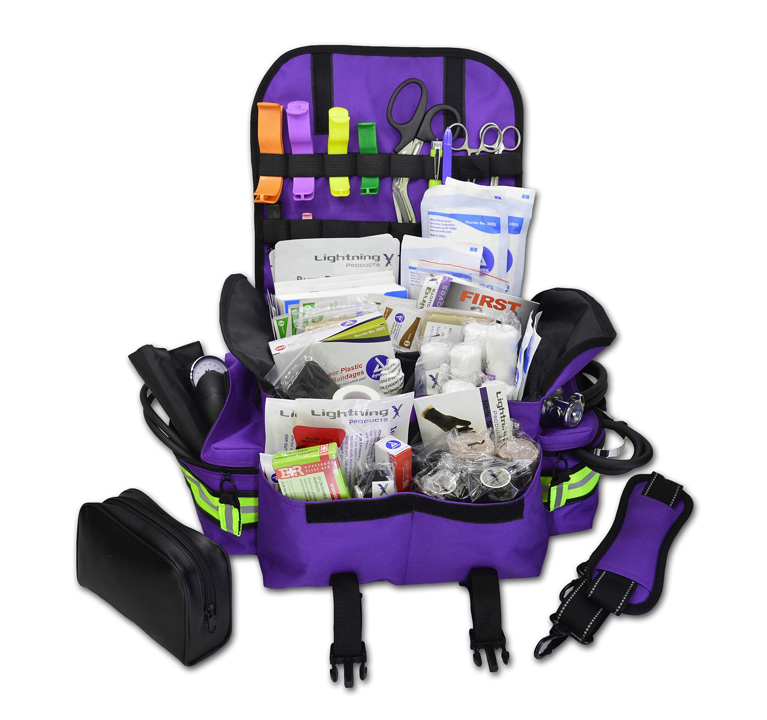Lightning X Small First Responder EMT EMS Trauma Bag Stocked First Aid