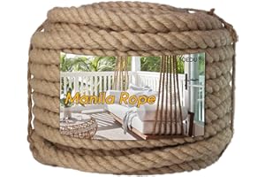 DEDU 1" X 100' Treated Manila Rope Boat Docks Tree Farm Dock Deck
