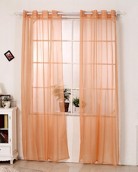 Curtain No 304 Voile Curtains With Eyelets Transparent Fabric