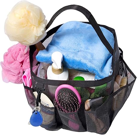 Attmu Mesh Caddy with reinforced handle and 8 outer compartments