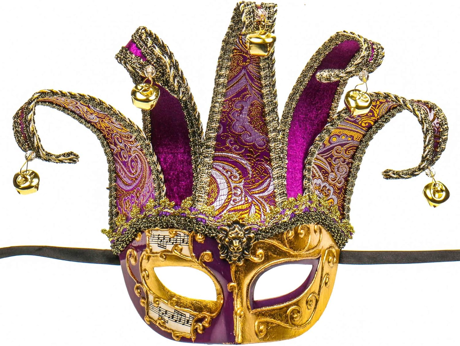 ILOVEMASKS Vintage Half Face Musical Jester Eye Mask