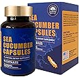 DOL Wild Caught Sea Cucumber Capsules Sea Cucumber Extract Supplement Super Natural Antioxidant, Immune Builder-90 Capsules (One Bottle)