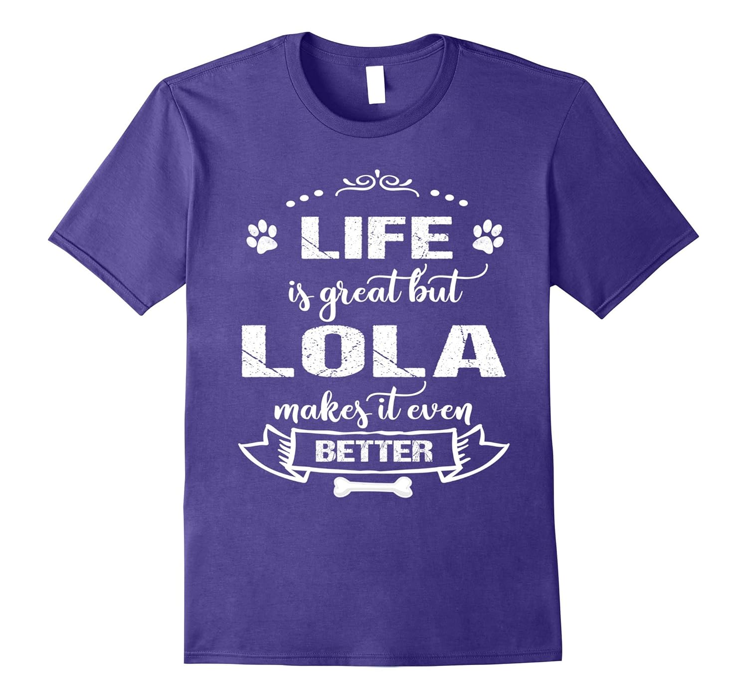 Dog Shirt: Lola Makes Life Better Dog TShirt-AZP