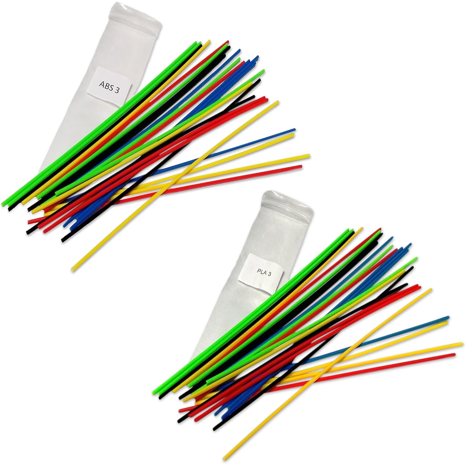 Amazon Com 3d Pen Filament Refill Straight Plastic Strands Sticks 5 Colors Of Abs 3mm And 5 Colors Of Pla 3mm 50 Stands Any 3d Pen Using 3 Mm Filament Industrial Scientific