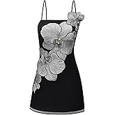 JW PEI Women's Orchid Appliqué Mini Dress