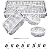 Hillhub 17PCS RV Furnace Vent Cover, Water Heater Vents Stainless Steel Mesh, Flying Insect Screen and Bug Covers for Camper,