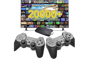 AOTKK Retro Game Console,Retro Game Stick with 20,000+ Games,4k Hdmi Output Game Stick,TV-Connectable Game Stick,Plug and Retro Play Video Games for Tv,Wireless Game Stick(64GB)