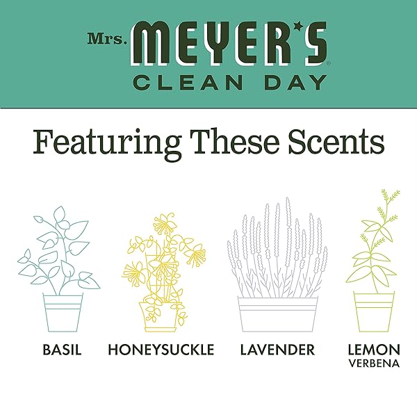 MRS. MEYER’S CLEAN DAY HAND SOAP REFILL, BASIL SCENT, 33 FL OZ BOTTLE