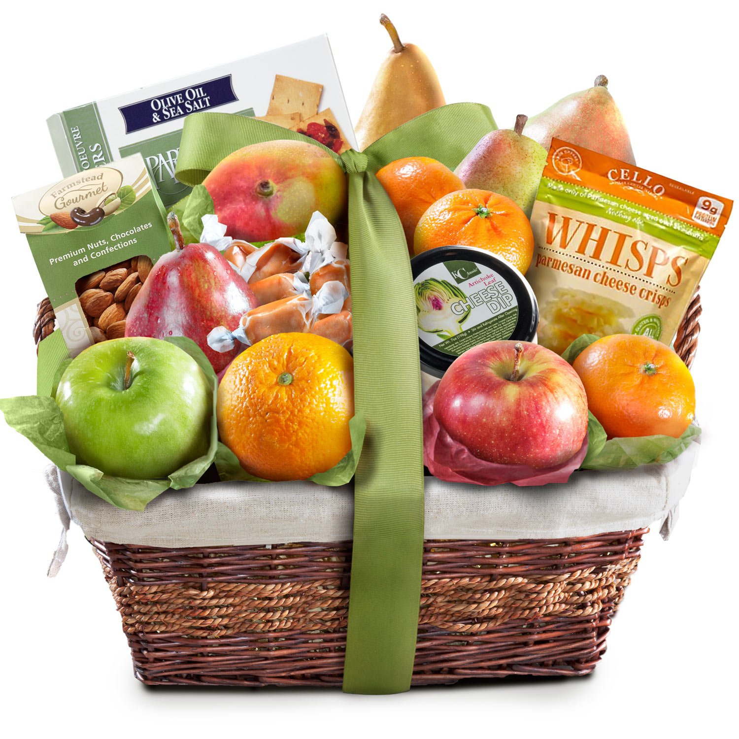 Fruit, Cheese & Nuts Farm Fresh Fruit Gift Basket from