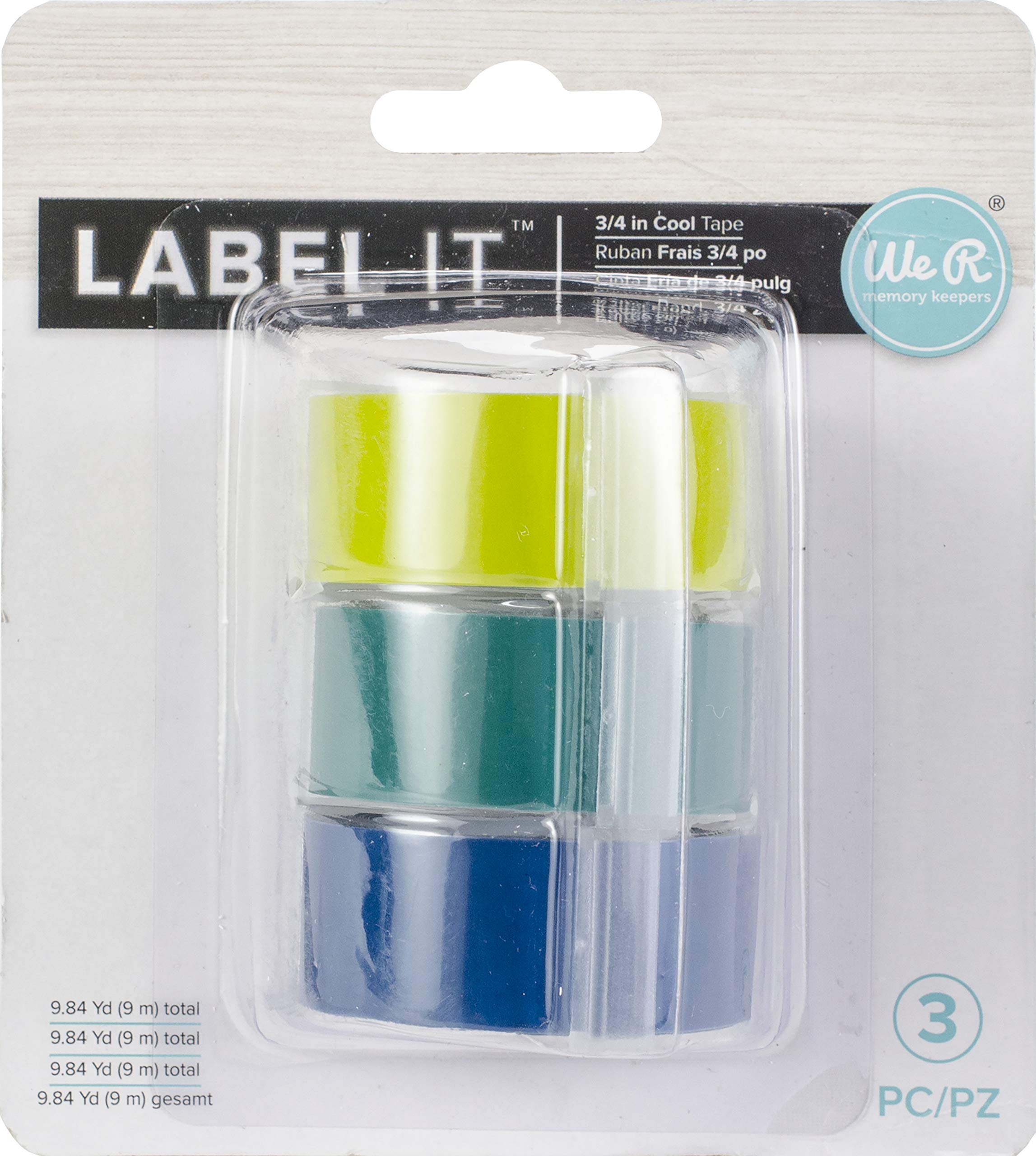 We R Memory Keepers Label Maker - 3/4 Tape - Mint, Green & Teal