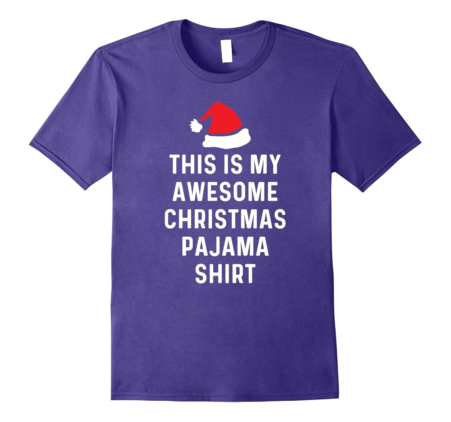 Funny Santa Hat Christmas Pajama T Shirt Top-ANZ