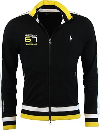 black and yellow polo jacket