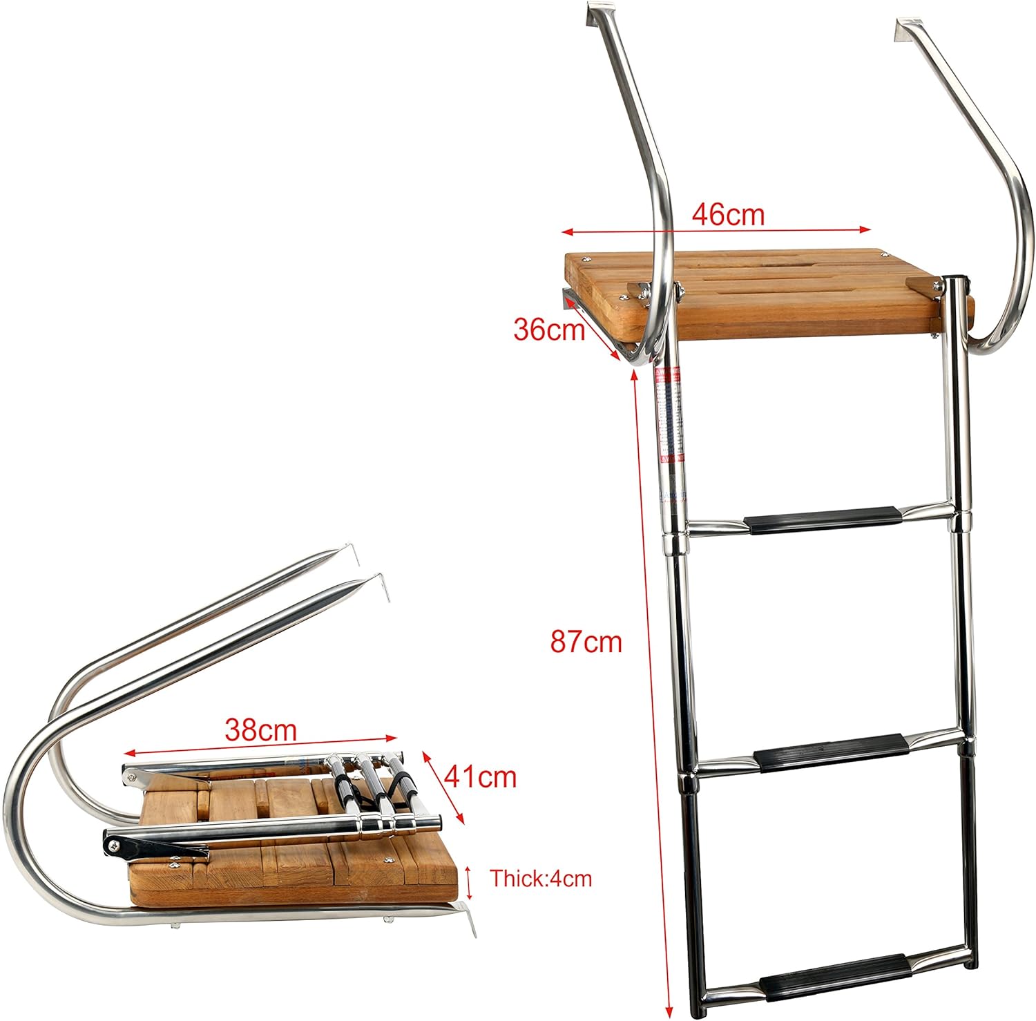 The 10 Best Stainless Steel Inboard Rail Boat 4 Step Telescoping Ladder Dock