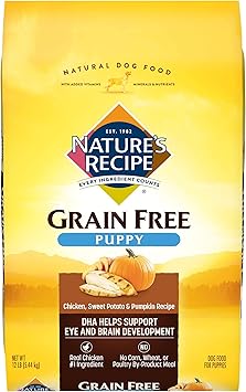 Nature S Recipe Grain Free Puppy Chicken Sweet Potato Pumpkin Recipe Dry Dog Food 12 Pound By Nature S Recipe Amazon De Pet Supplies