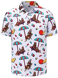 Men's Funny Golf Polo Shirts Short Sleeve
