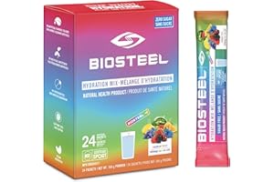 BioSteel Electrolyte Hydration Mix | Canadian Made | Rainbow Twist | Zero Sugar, No Artificial Flavours | 24 Single Serving P