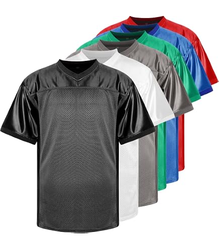 Amazon.com: Blank Football Jersey,90s Hip Hop Sports Mesh Practice