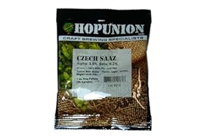 HopUnion 2080A Hop Pellets for Home Brew Beer Making (Czech, Saaz) 1 oz.,Green