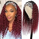 Lauberita Headband Wig Human Hair 1B99J 10 Inches