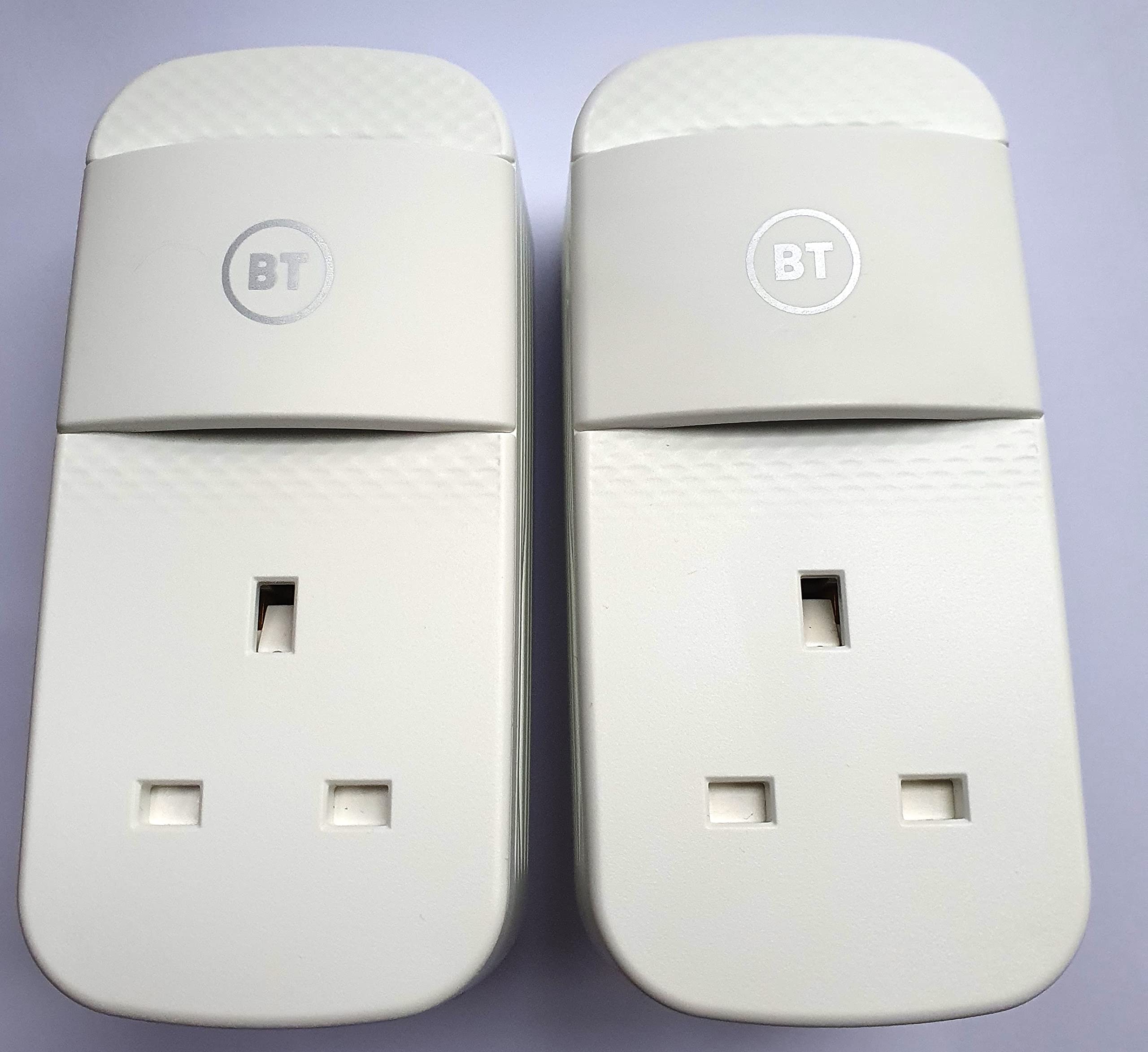 BT Powerline Adapters 1000 MBps 1GB Set of 2 Plugs Gigabit Networking Ethernet (Renewed)