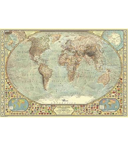 Amazon.com: Antique World Map 2000pc Puzzle : Eurographics: Toys