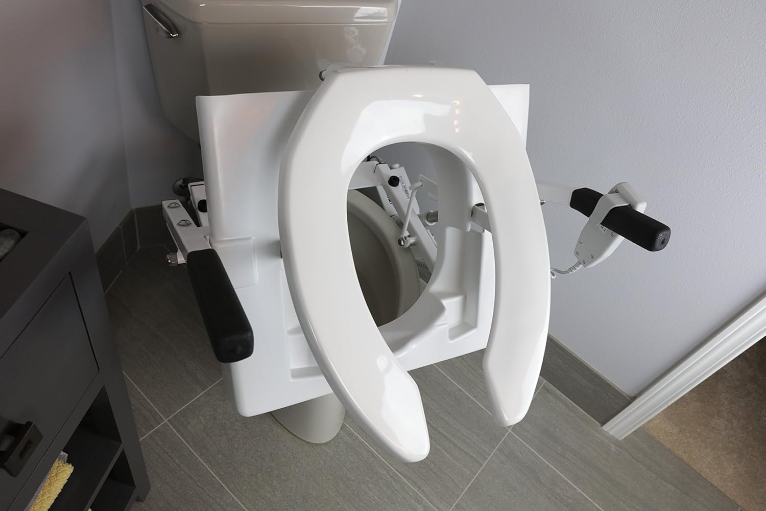 EZ-ACCESS TILT Toilet Incline Lift, Single Motor, Elongated Seat: Health & Personal Care