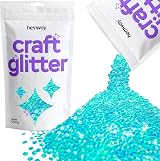 Hemway Fluorescent UV Neon Blue Glitter 100g Super Chunky Craft Glitter