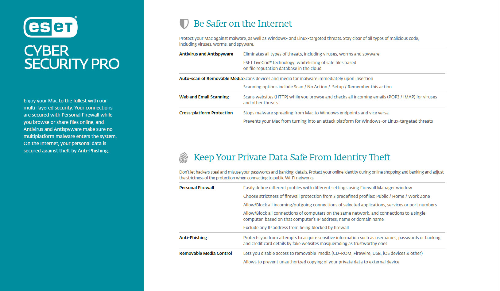 ESET Cyber Security Pro - Advanced Antivirus for Mac 2018 | 1 Device & 1 Year | Download with License [Download]