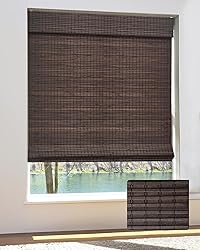 UNISHADES Cordless Bamboo Roman Shades for