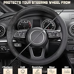 SEG Direct Car Steering Wheel Cover for Prius Civic