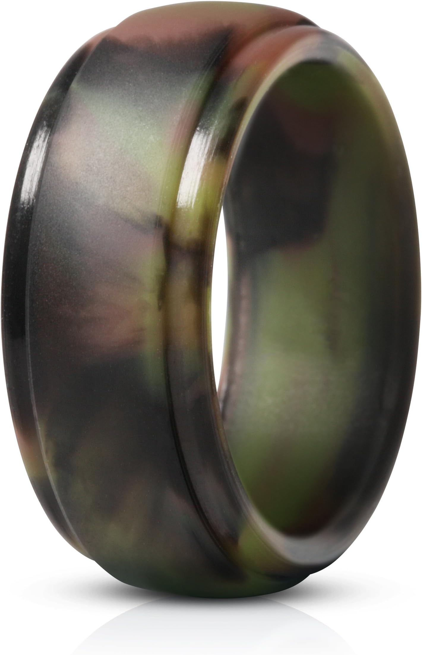 Saco Band Silicone Rings Men - 7 Rings / 1 Ring Rubber Wedding Bands