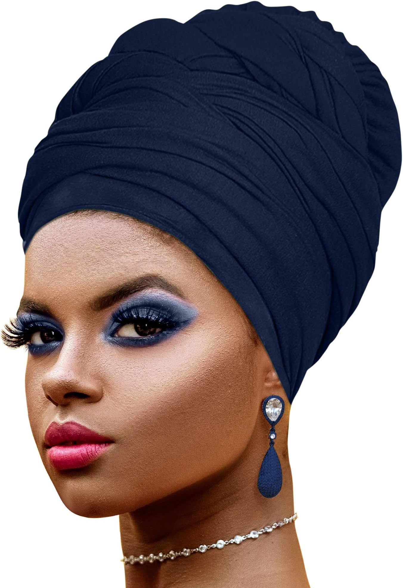 Ankara African Print Soft Headwraps Headband Long Hair Head Wrap Scarf Turban Tie Jersey Knit African head wraps