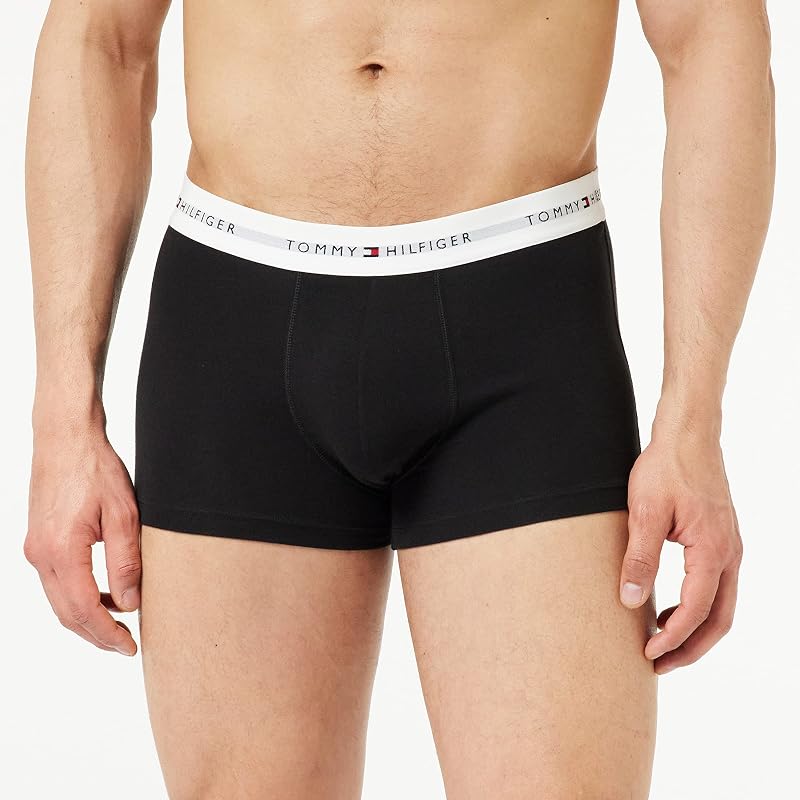 Pacote de 5 boxers boxer masculinos Algodão elástico, multicolor (preto/preto/preto/preto), S — foto 2 de 3