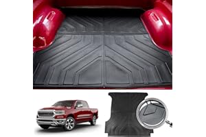 Thinzyou Bed Mat Compatible with 2019-2024 Dodge Ram 1500 Trunk Bed Mat 5.7 FT All Weather Bed Liner 2023 Ram 1500 Accessories (5.7ft Short Rear Trunk Mat)