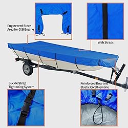 iCOVER 14ft Jon Boat Cover- Water Proof Heavy Duty