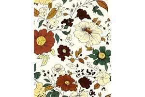 Boho Floral Peel and Stick Wallpaper Vintage Beige Colorful Flower Contact Paper White Botanical Wall Mural Vinyl for Bathroo