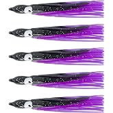 BLUEWING Trolling Squid Skirts Fishing Saltwater 2,3,5,8,12 Inch Octopus Lures 1pcs/5pcs