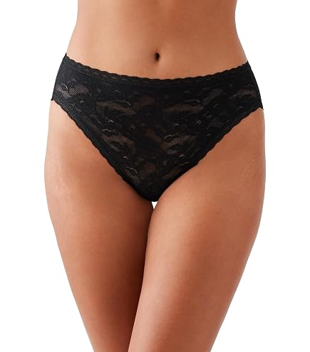 b.tempt'd by Wacoal Women's Lace Kiss Hi Leg Panty 3 pack, Rose