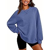 Cavva Women's Crewneck Sweatshirts Thermal Long Sleeve Fleece Lined Sherpa Pullover Sweater Loose Fit Shirts