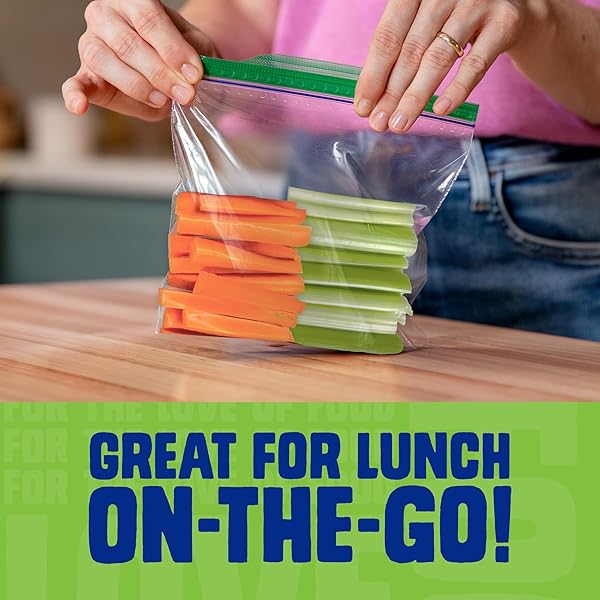 ZIPLOC XL SANDWICH AND SNACK BAGS WITH EASYGUIDE TEXTURE, PLASTIC STORAGE BAGS WITH GRIP ‘N SEAL TECHNOLOGY, 30 BAGS TOTAL