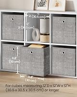SONGMICS Storage Boxes Set of 6 30x30x30 cm Non-Woven with Handles view 8